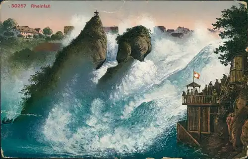 Neuhausen Rheinfall Ansichtskarte 1910