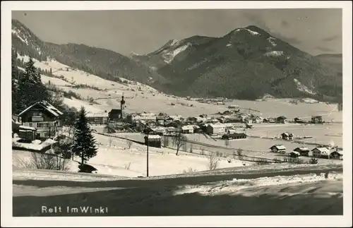 Ansichtskarte Reit im Winkl Winteridylle 1936