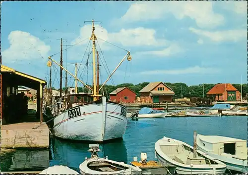 Postcard Hals (Dänemark) Havneparti 1990