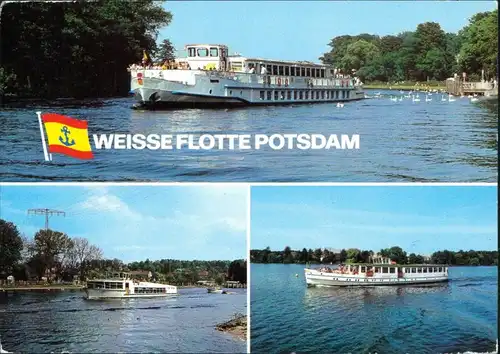 Ansichtskarte Potsdam Weiße Flotte Salonschiff Ausflugsschiff 1984