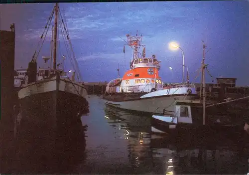 Ansichtskarte  Seenotkreuzer mit Tochterboot der 26 m-Klasse 1990