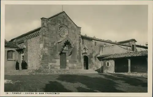 Cartoline Fiesole CHIESA DI SAN FRANCESCO 1934