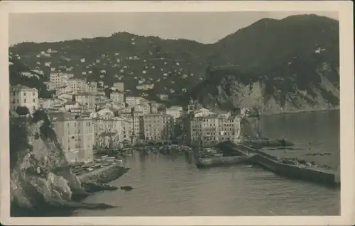 Cartoline Camogli Panorama Hafen und Küste 1926