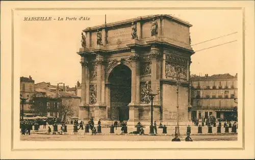 CPA Marseille La Porte d'Aix 1932