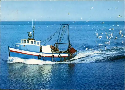 Ansichtskarte  Retour de pêche/Fischerboot/Kutter auf dem Mittelmeer 1992