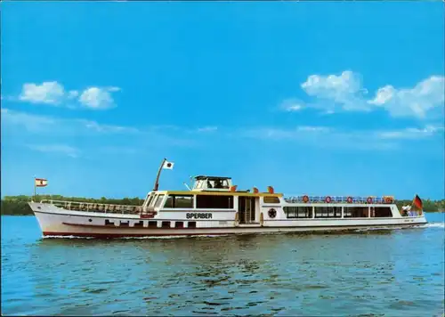 Ansichtskarte Berlin MS Sperber Fahrgastschiff 1985