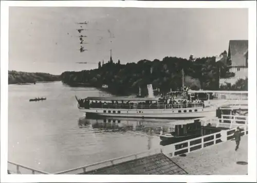 Ansichtskarte  Dampfer Anleger 1900 REPRO