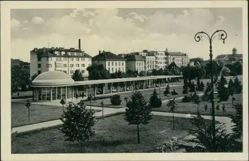 Bad Podiebrad Poděbrady Lázně Poděbrady: Park s kolonádou Libenského 1943