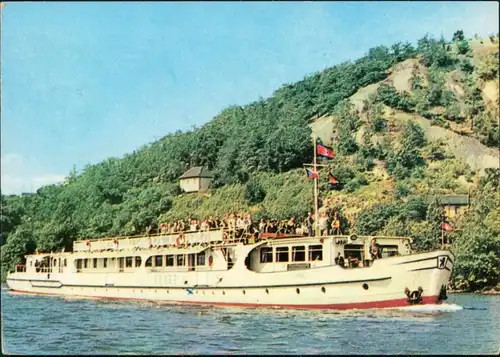 Ansichtskarte Berlin MS Spree Kabinenschiff der Weiße Flotte 1966