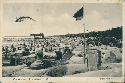 Arendsee (Mecklenburg-Vorpommern )-Kühlungsborn Strandleben - Seebrücke 1929 