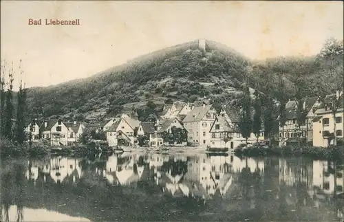 Ansichtskarte Bad Liebenzell Blick auf Stadt und Villen 1915 