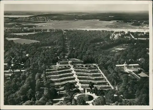 Ansichtskarte Potsdam Luftbild Sanssouci aus 150 m Höhe g1938 