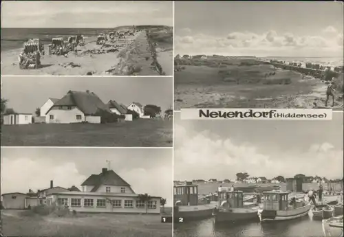 Neuendorf-Hiddensee Hiddensjö, Hiddensöe Café Stranddistel, am Hafen 1972