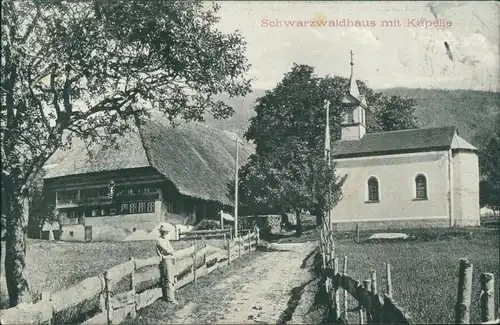Ansichtskarte Nagold Schwarzwaldhaus - Straße 1910 
