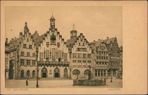 Ansichtskarte Frankfurt am Main Partie am Römer 1922 