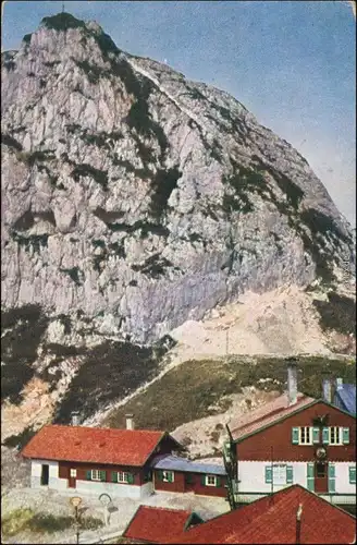 Ansichtskarte Bayrischzell Wendelsteingipfel mit Haus 1913 