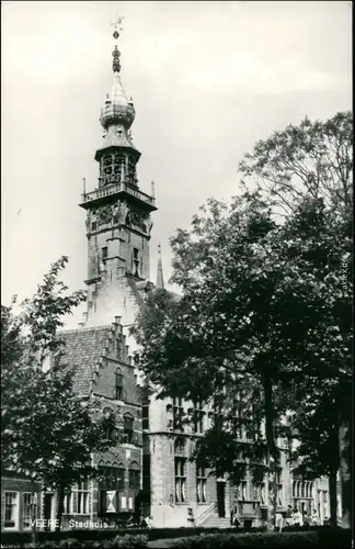 Postkaart Veere Stadthuis/Rathaus 1955 