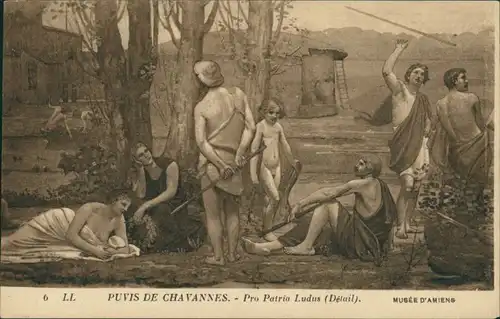 Amiens Musée D'Amiens: PUVIS DE CHAVANNES - Pro Patria Ludus (Détail) 1918