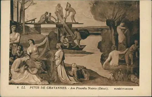 Amiens Musée D'Amiens: PUVIS DE CHAVANNES - Ave Picardia Nutrix (Détail) 1918