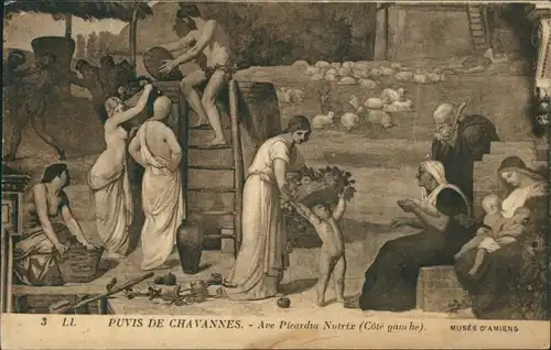 Amiens Musée D'Amiens: CHAVANNES - Ave Picardia Nutrix (Côté gauche) 1918