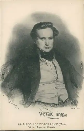 Ansichtskarte  Victor Hugo, par Deveria MAISON DE VICTOR HUGO 191