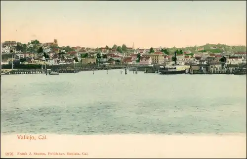 Postcard Vallejo Harbour 1909