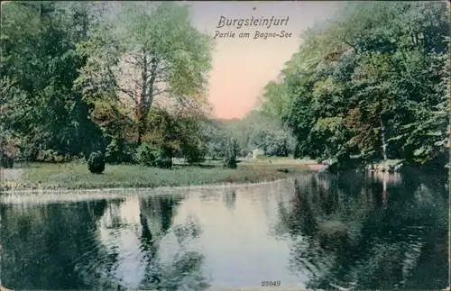 Ansichtskarte Burgsteinfurt-Steinfurt Partie am Bagno-See 1908 