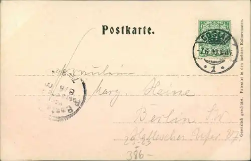 Ansichtskarte Goslar Kaiserhaus und der Herzberg 1900 Prägekarte