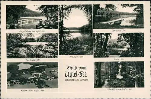 Ansichtskarte Sielbeck-Eutin Uglei-See, Mehrbild 1956 