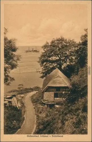 Ansichtskarte Göhren (Rügen) Südstrand - Fischerhaus 1923 