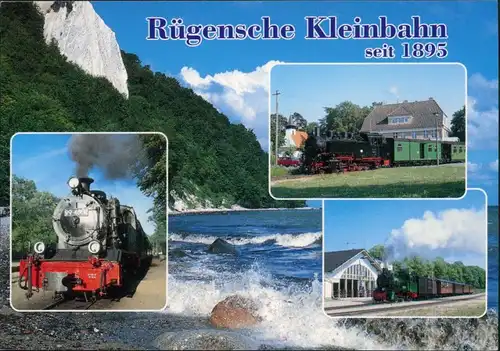 Ansichtskarte Sellin Rügen Kleinbahn, Kreidefelsen, Göhren, Baabem Binz 1964