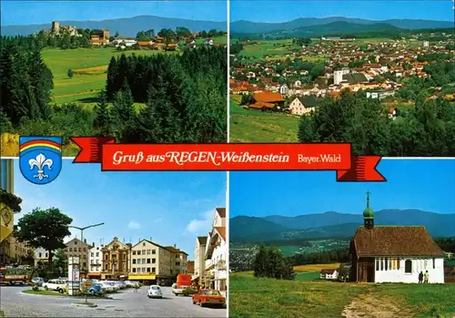 Ansichtskarte Weißenstein-Regen 4 Bild Karte 1998