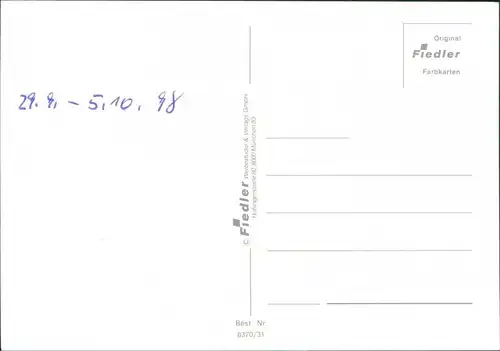 Ansichtskarte Weißenstein-Regen 4 Bild Karte 1998