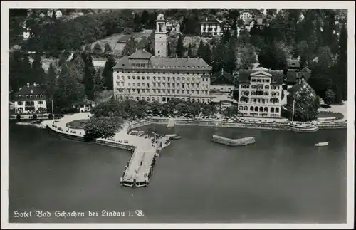 Ansichtskarte Schachen-Lindau (Bodensee) Luftbild Hotel 1935 