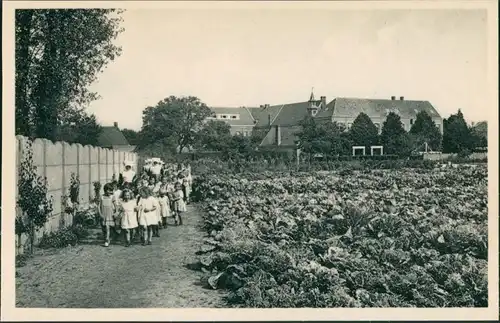 Postkaart Ravels Kinder am Feld - Open Lucht School 1932