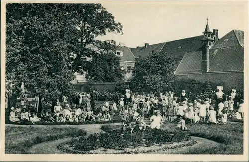 Postkaart Ravels Stadt, Park - Kinder - Open Lucht School 1932