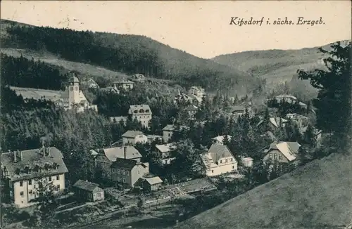 Kipsdorf-Altenberg (Erzgebirge) Blick auf Fabriken und Stadt 1927 