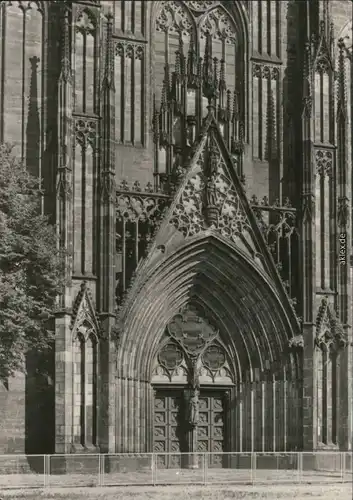 Ansichtskarte Altstadt-Magdeburg Dom: Hauptportal g1972