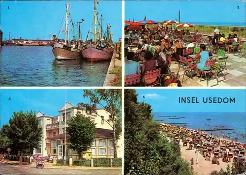 Usedom Karlshagen, Fischerhafen, Trassenheide, Konsum Strandhalle,  g1982