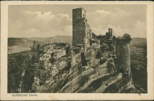 Ansichtskarte Dahn Burgruine Alt-Dahn 1929