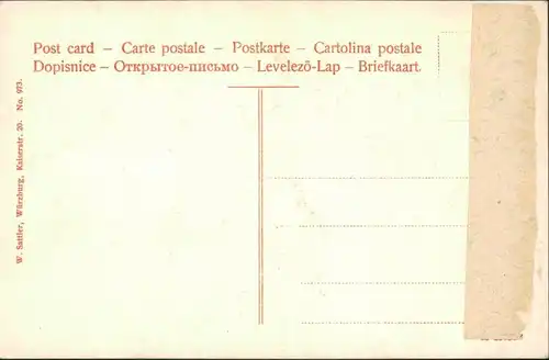Ansichtskarte Veitshöchheim Kgl. Hofgarten – Sphinx 1913