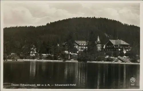 Ansichtskarte Titisee-Neustadt Schwarzwald-Hotel 1932