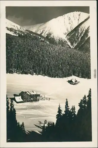 Postcard Krummhübel Karpacz Blaugrund - Blick zur Schneekoppe 1927 