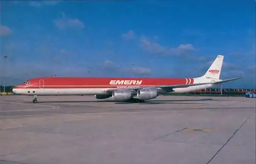 Ansichtskarte  Emery Worldwide Douglas DC-8-73CF N792FT 1990