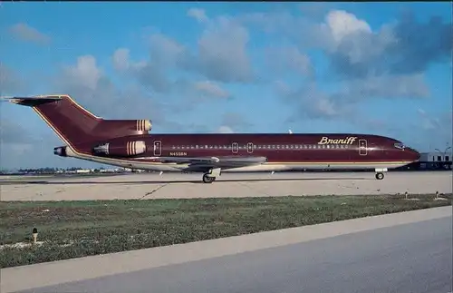 Ansichtskarte  BRANIFF INTERNATIONAL Boeing 727-227 1990