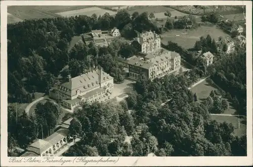 Ansichtskarte Bad Steben Kuranalgen Luftbild 1930