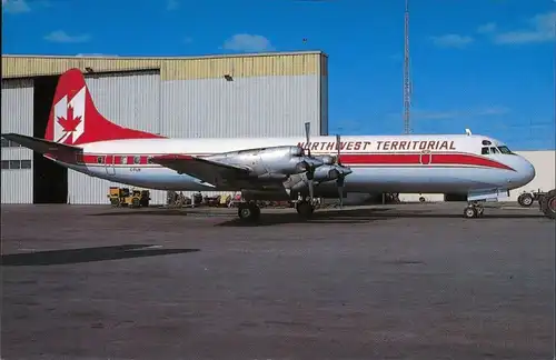  Flugzeug "Northwest Territorial" - Lockheed L - 188F Electra 1986