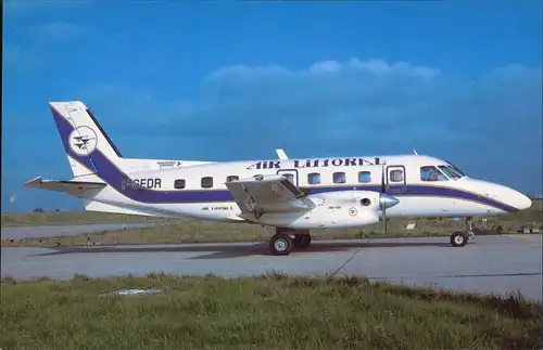 CPA Orly Flugzeug "Air Littoral" auf dem Flughafen 1986