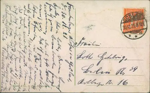 Ansichtskarte Goslar Frankenplan 1921