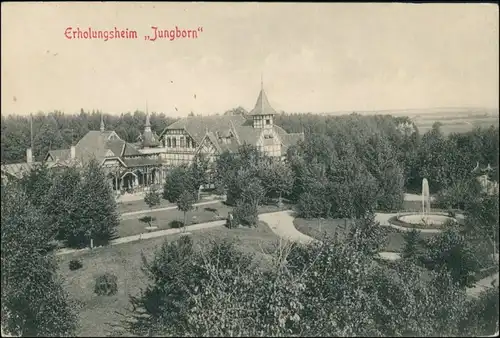 Ansichtskarte Jungborn Partie am Erholungsheim Jungborn 1908 